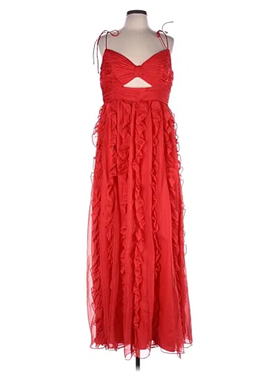 Pre-owned Mac Duggal Cocktail Dress In Red