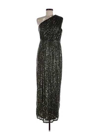 Pre-owned Mac Duggal Cocktail Dress In Silver