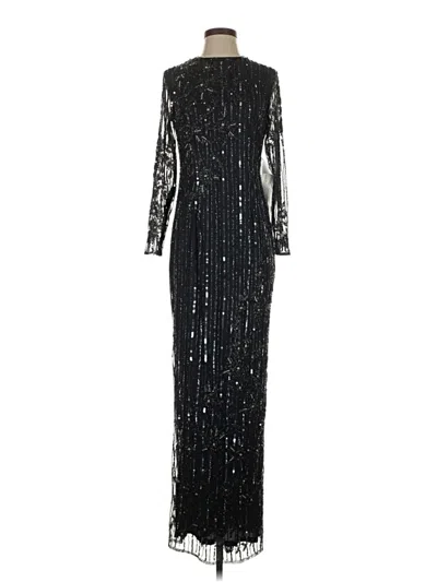 Pre-owned Mac Duggal Cocktail Dress In Silver