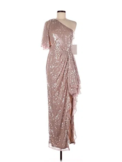 Pre-owned Mac Duggal Cocktail Dress In Silver