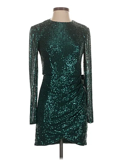Pre-owned Mac Duggal Cocktail Dress In Teal