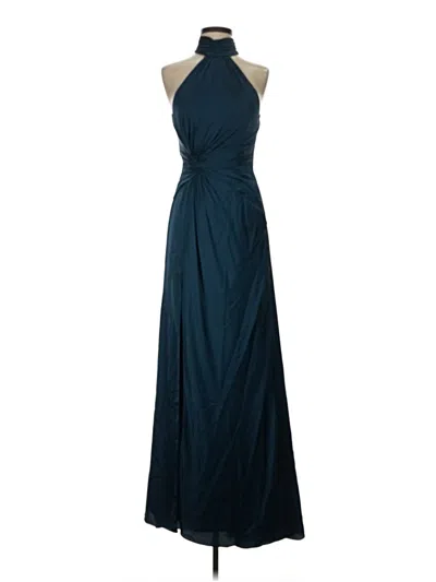 Pre-owned Mac Duggal Cocktail Dress In Teal