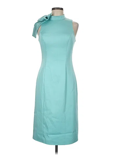 Pre-owned Mac Duggal Cocktail Dress In Teal