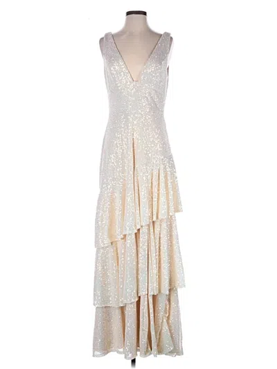 Pre-owned Mac Duggal Cocktail Dress In White