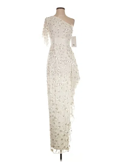 Pre-owned Mac Duggal Cocktail Dress In White