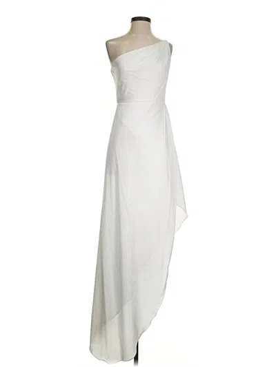 Pre-owned Mac Duggal Cocktail Dress In White