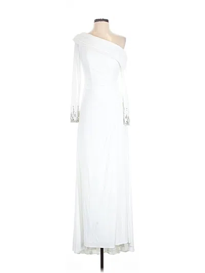 Pre-owned Mac Duggal Cocktail Dress In White