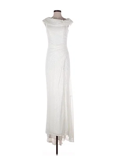 Pre-owned Mac Duggal Cocktail Dress In White