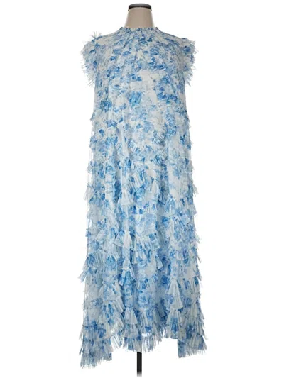 Pre-owned Mac Duggal Cocktail Dress In White
