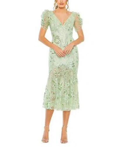 Pre-owned Mac Duggal Cocktail Dress Women's In Green