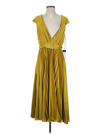 Pre-owned Mac Duggal Cocktail Dress In Yellow