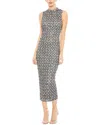 Mac Duggal Embellished High Neck Sleeveless Column Gown