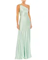 Mac Duggal Column Dress In Green
