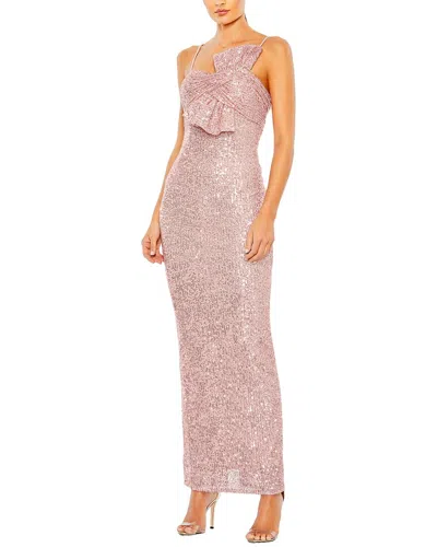 Mac Duggal Column Dress In Pink