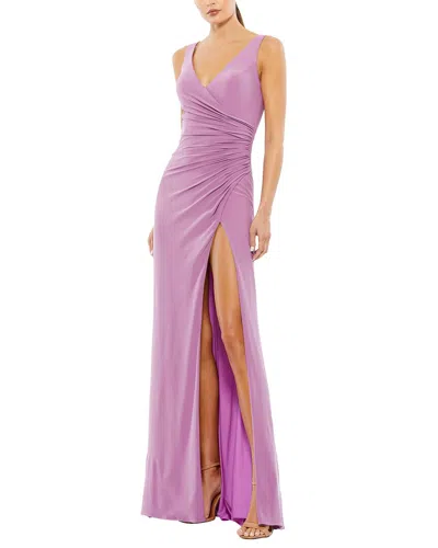 Mac Duggal Column Gown In Purple