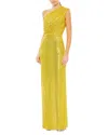Mac Duggal Sequin One-shoulder Column Gown