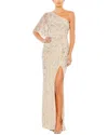 Mac Duggal Sequin One-shoulder Gown