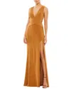 Mac Duggal Column Gown In Multi