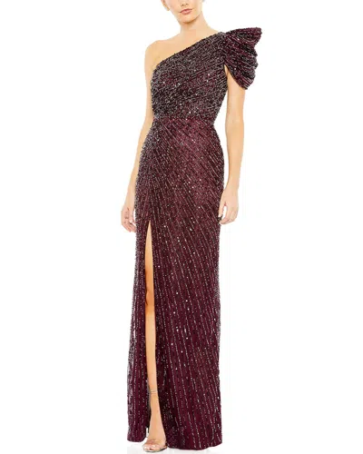Mac Duggal Column Gown In Multi