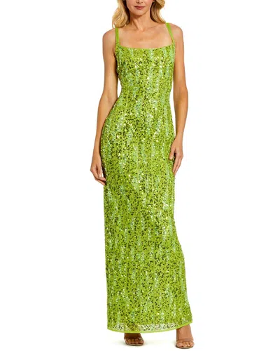 Mac Duggal Column Gown In Multi