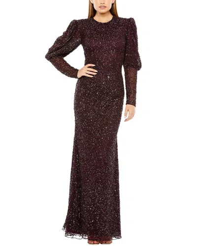 Mac Duggal Column Gown In Multi
