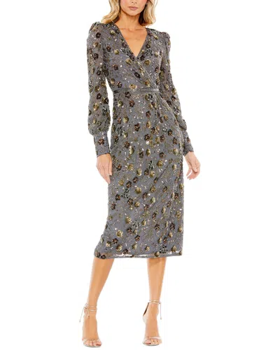 Mac Duggal Column Midi Dress