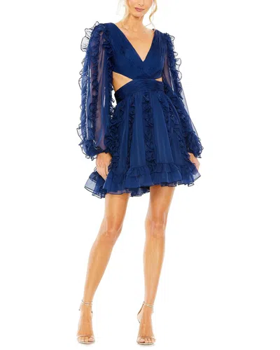 MAC DUGGAL CORSET RUFFLE MINI DRESS