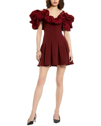 MAC DUGGAL MAC DUGGAL CREPE GODET HEM MINI DRESS
