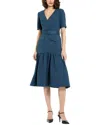 Mac Duggal Crepe Midi Dress With Belt