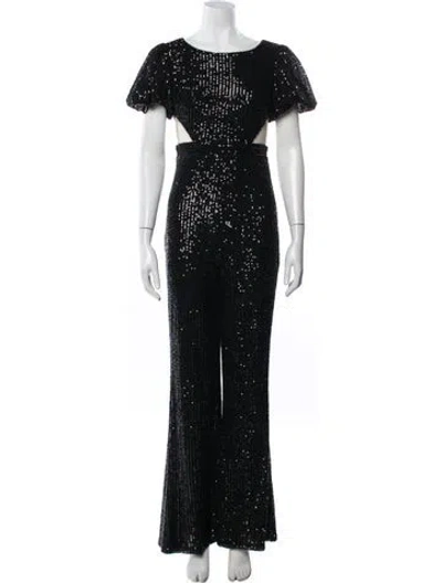 Pre-owned Mac Duggal Crew Neck Jumpsuit W/ Tags In Blue