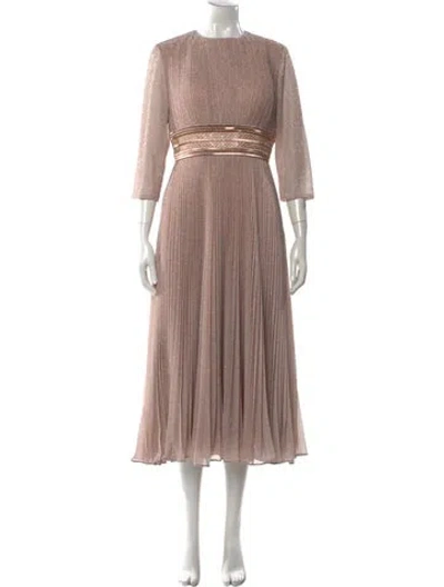 Pre-owned Mac Duggal Crew Neck Long Dress