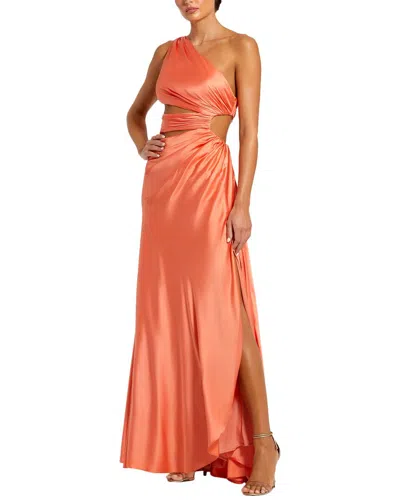 MAC DUGGAL CUT OUT SATIN GOWN