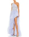 Mac Duggal Embellished One Shoulder Asymmetrical Hem Gown