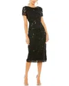Mac Duggal Embellished Column Midi Dress