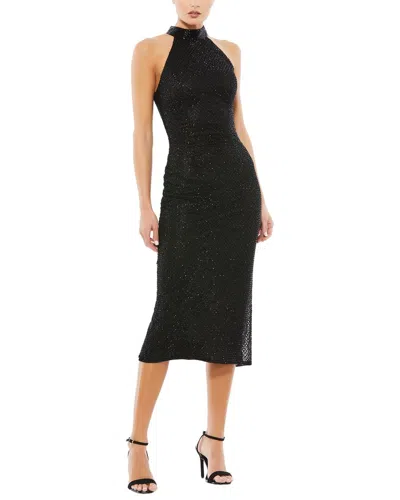 MAC DUGGAL MAC DUGGAL EMBELLISHED FAUX WRAP DRESS