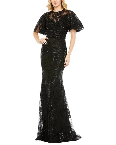 Mac Duggal 20438 Long Mother Of The Bride Formal Dress In Black