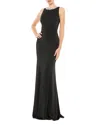 Mac Duggal Necklace Mermaid Gown In Black