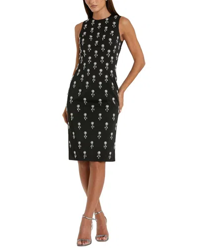 Mac Duggal Embellished Sleeveless Fitted Cocktail Dress In Black