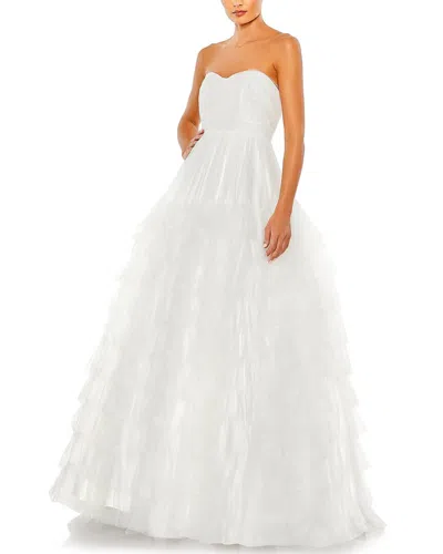 Mac Duggal Evening Gown In White