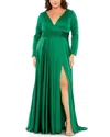 Mac Duggal 68436 Fabulouss Long Sleeve Plus Size Formal Dress