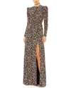 Mac Duggal Floral Gown In Multi