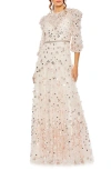 MAC DUGGAL FLORAL LACE GOWN