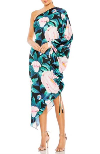 MAC DUGGAL MAC DUGGAL FLORAL ONE SHOULDER DRESS