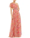 Mac Duggal Womens Cut-out Chiffon Evening Dress In Multi