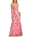 Mac Duggal Floral Sequin Lace Gown With Sweetheart Neckline