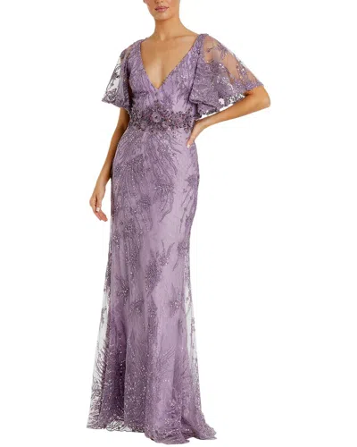 MAC DUGGAL MAC DUGGAL FLUTTER SLEEVE GOWN