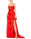Mac Duggal Strapless Cut Out Side Bow Gown
