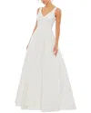Mac Duggal Tailored V-neck Ballgown
