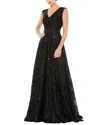 Mac Duggal Black Sequin Gown