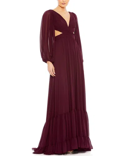 Mac Duggal Gown In Burgundy